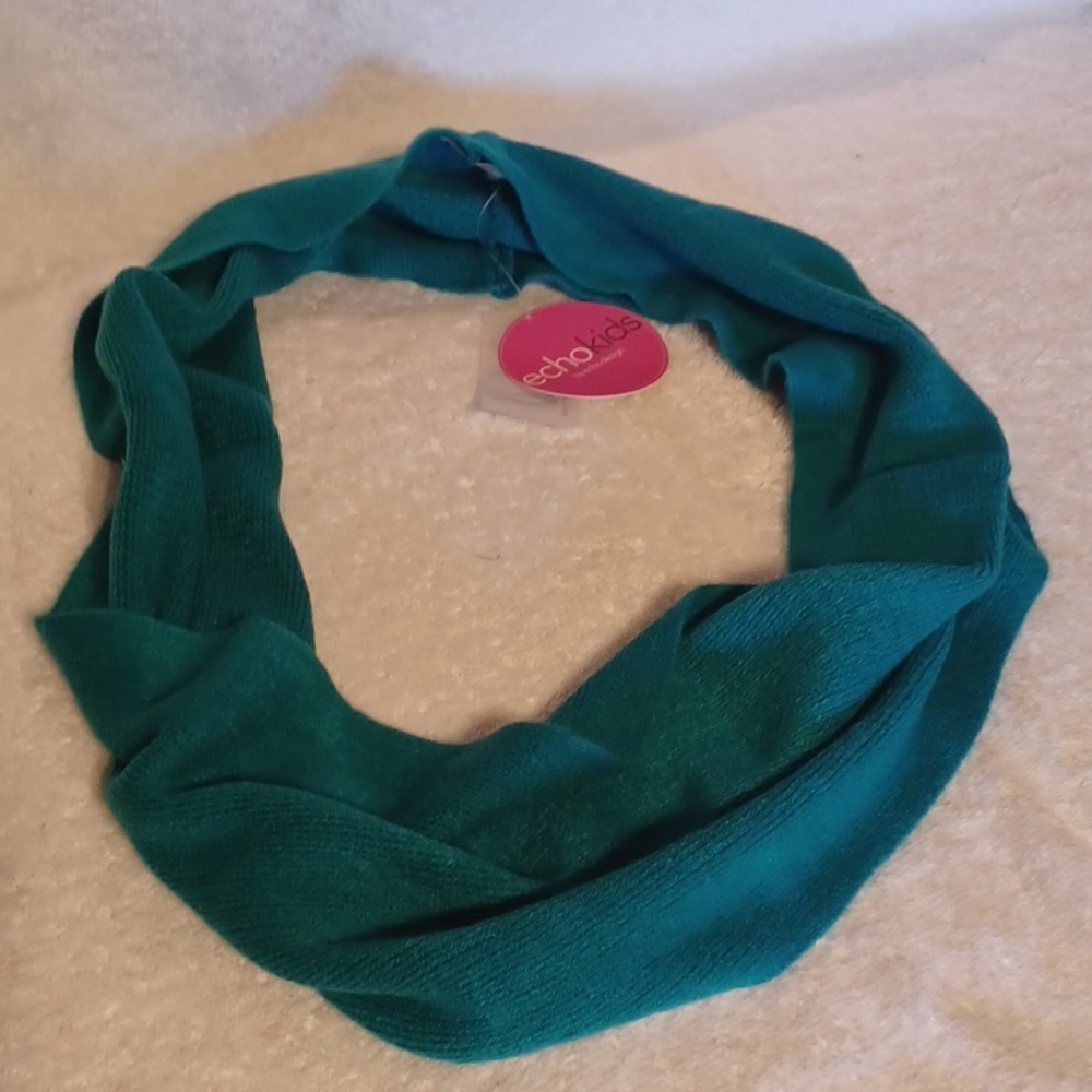 Echo Design infinity scarve kids scarf teal color